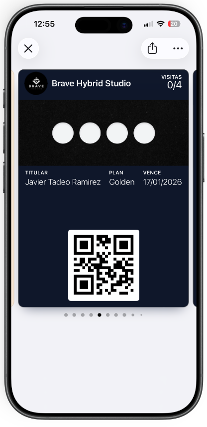 Membresía digital gimnasio